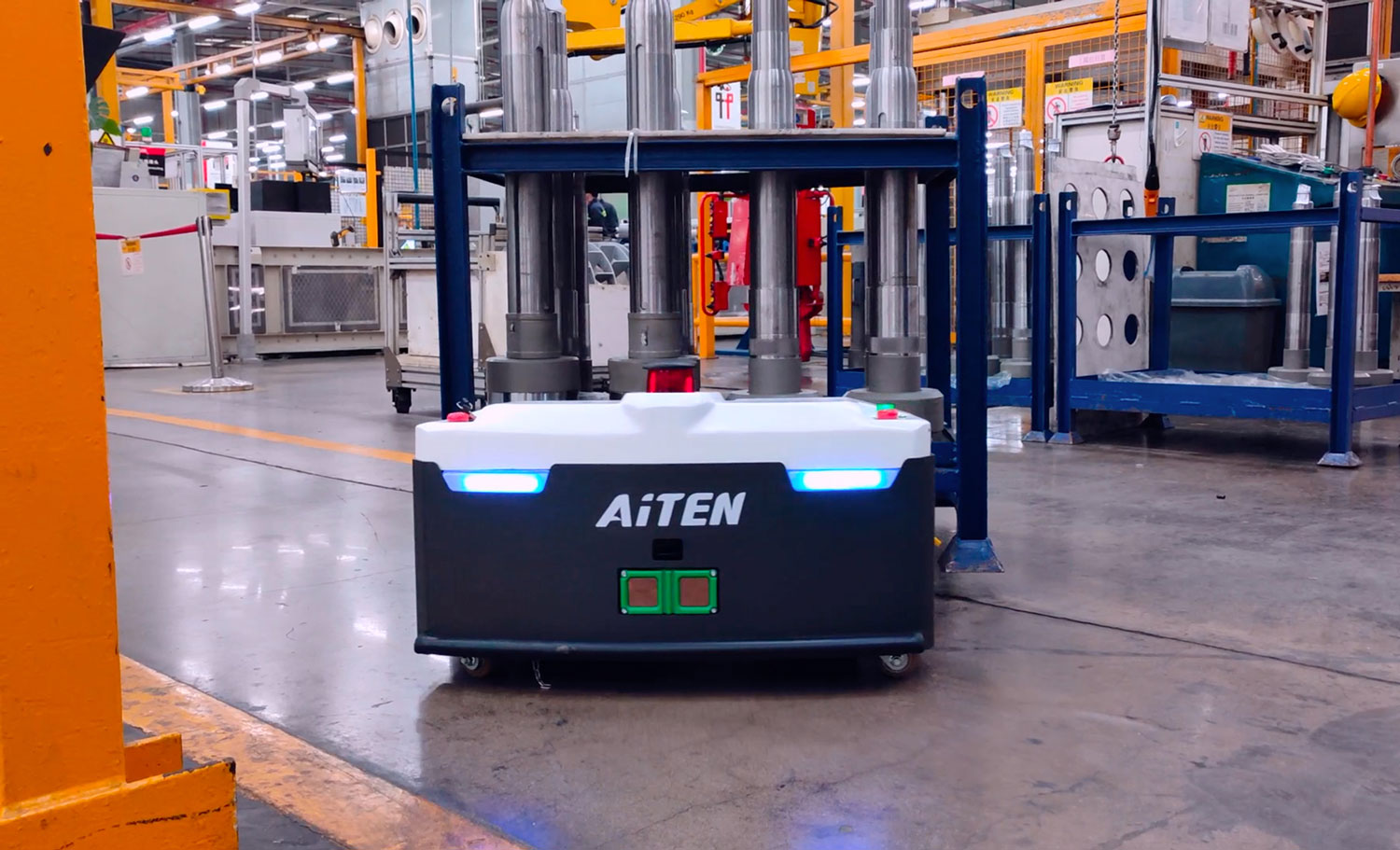 jcjc5500公海AGV机器人助企业复工